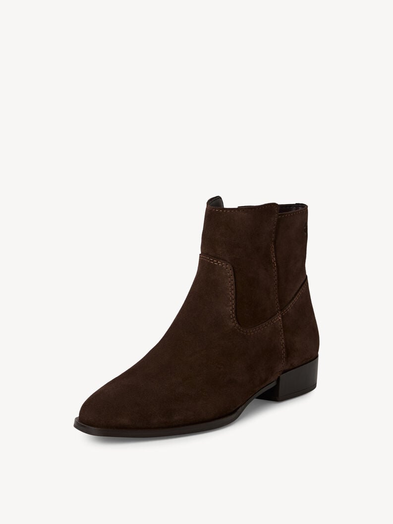 bootie in pelle - marrone 1-25021-45-304 compra tamaris stivaletti online