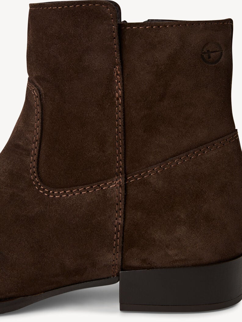 bootie in pelle - marrone 1-25021-45-304 compra tamaris stivaletti online
