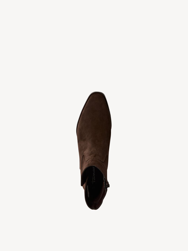 bootie in pelle - marrone 1-25021-45-304 compra tamaris stivaletti online