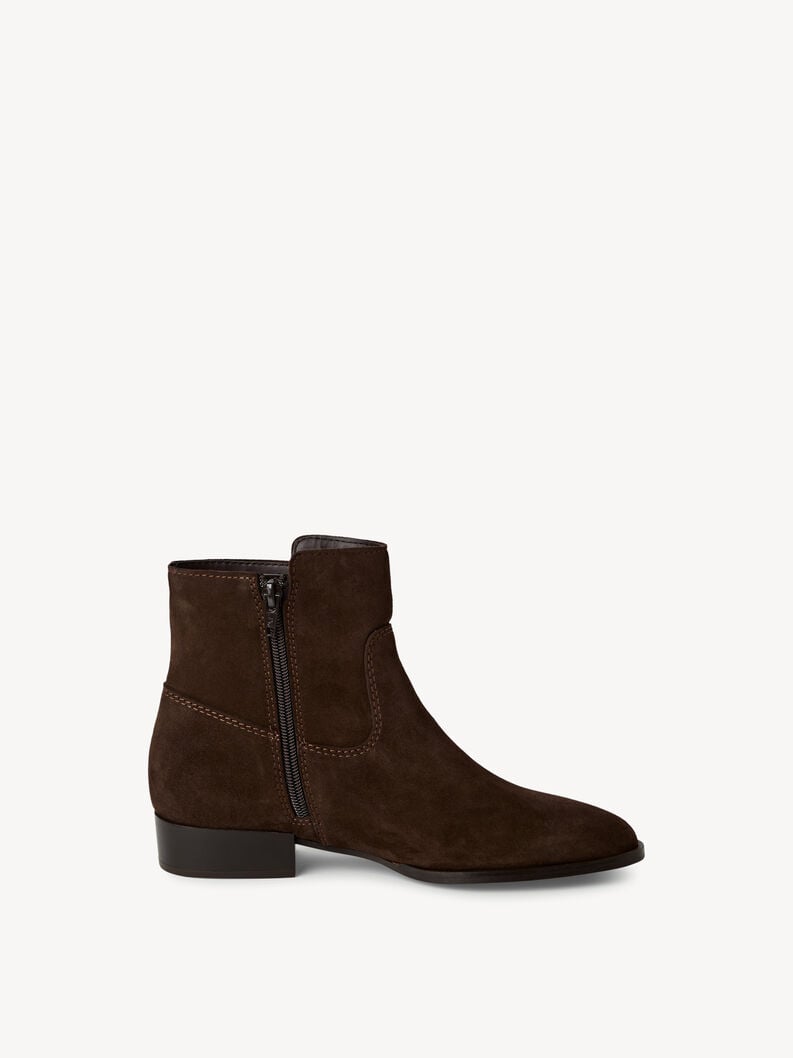 bootie in pelle - marrone 1-25021-45-304 compra tamaris stivaletti online