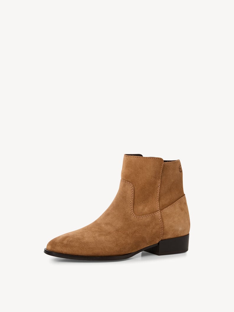 bootie in pelle - marrone 1-25021-45-305 compra tamaris stivaletti online