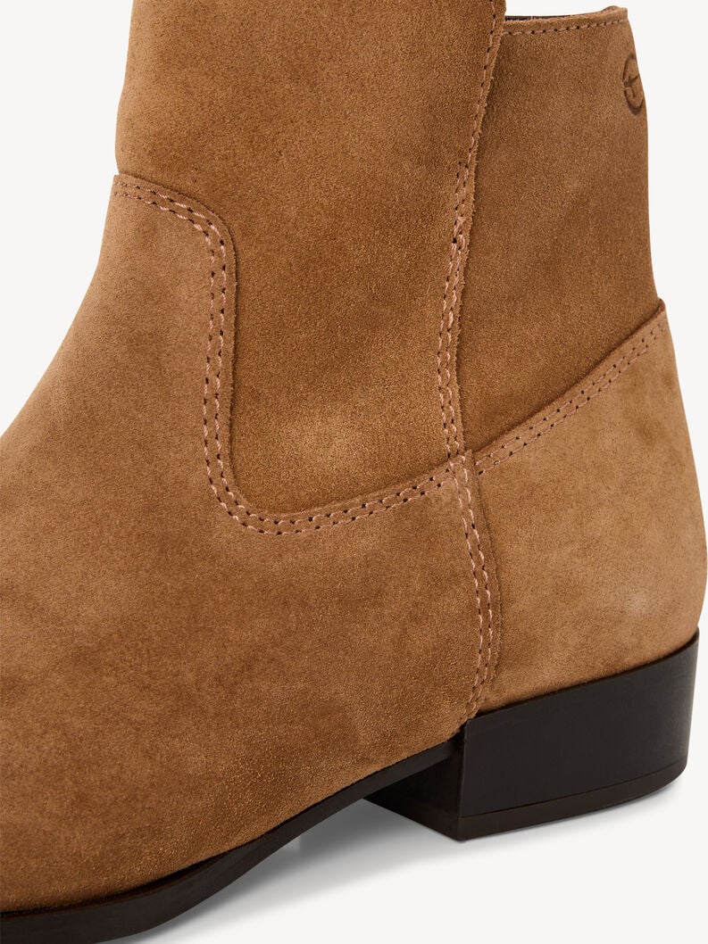 bootie in pelle - marrone 1-25021-45-305 compra tamaris stivaletti online