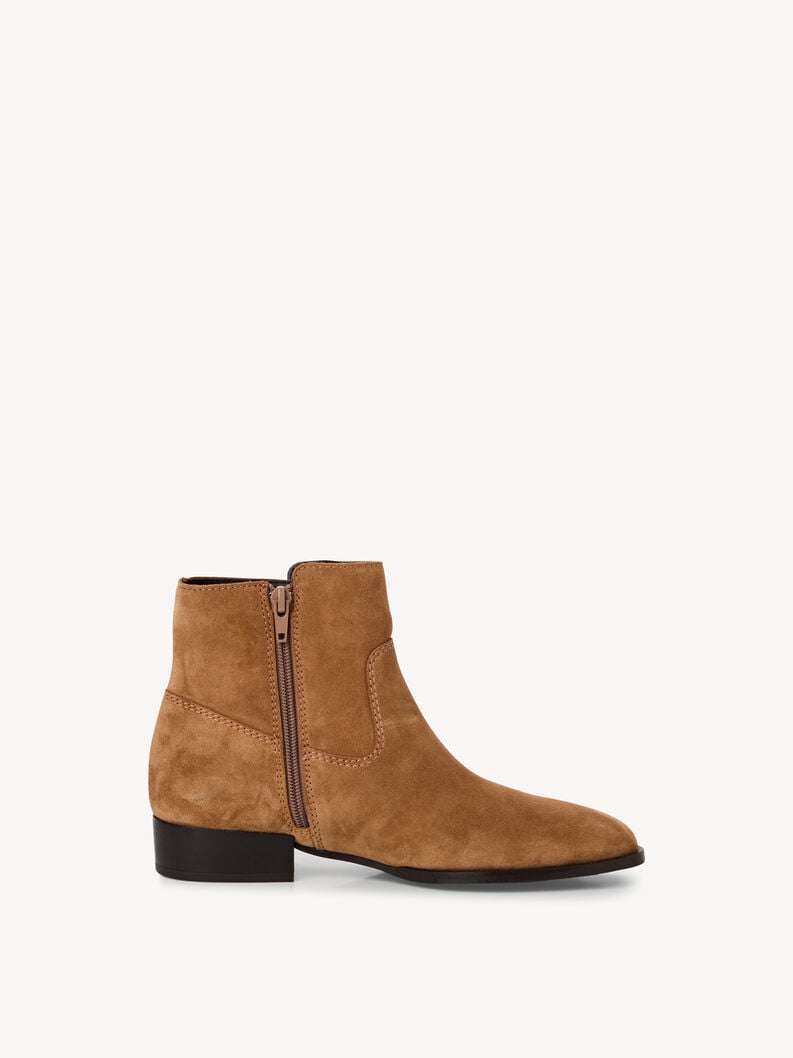 bootie in pelle - marrone 1-25021-45-305 compra tamaris stivaletti online