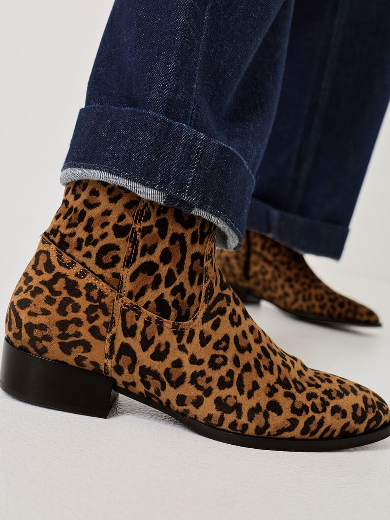 bootie in pelle - marrone 1-25021-45-360 compra tamaris stivaletti online