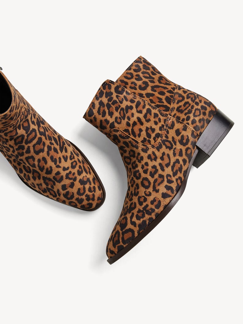 bootie in pelle - marrone 1-25021-45-360 compra tamaris stivaletti online
