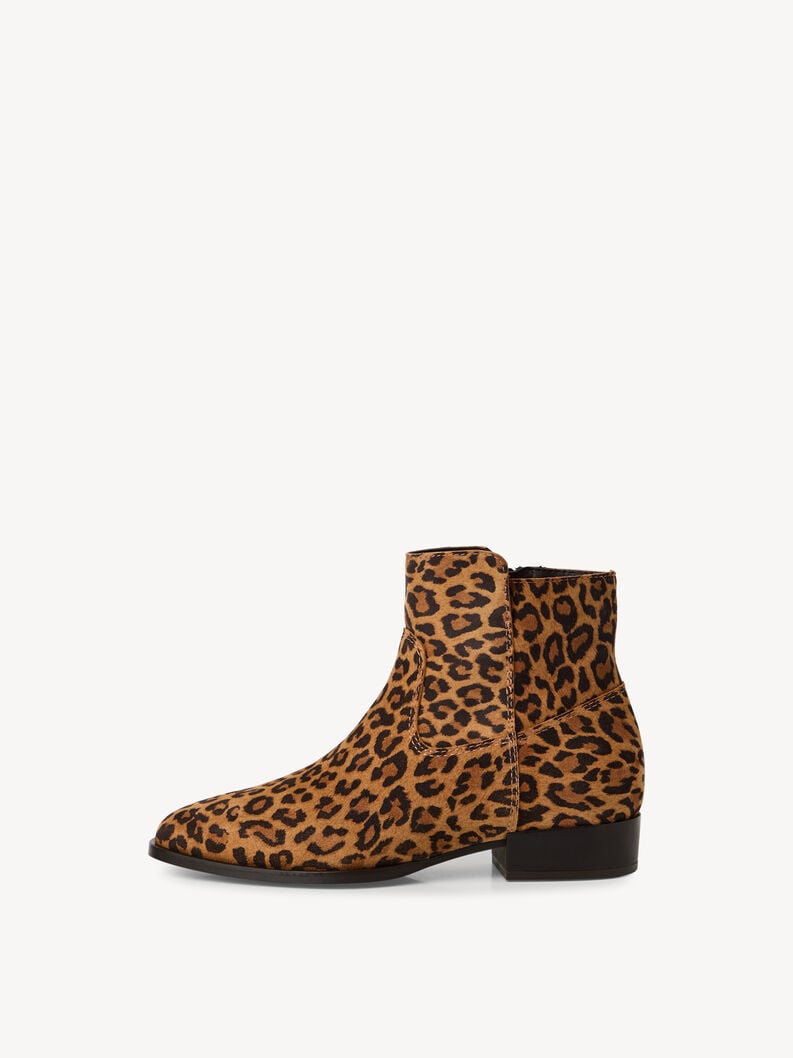 bootie in pelle - marrone 1-25021-45-360 compra tamaris stivaletti online