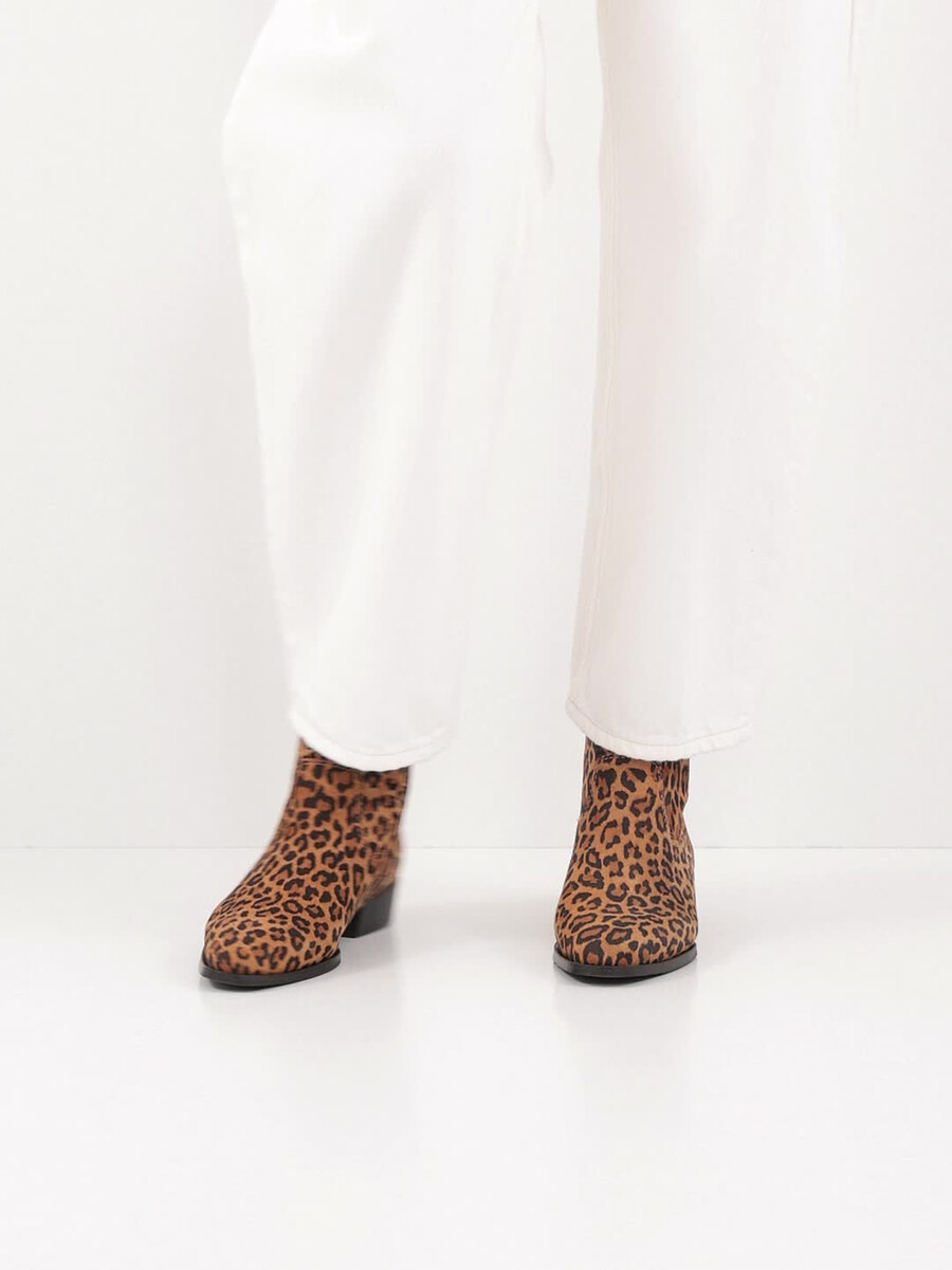 bootie in pelle - marrone 1-25021-45-360 compra tamaris stivaletti online