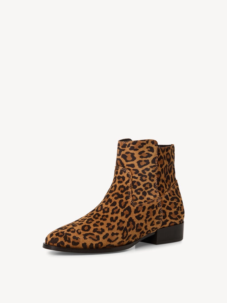bootie in pelle - marrone 1-25021-45-360 compra tamaris stivaletti online