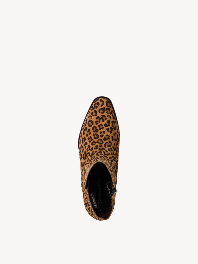 bootie in pelle - marrone 1-25021-45-360 compra tamaris stivaletti online