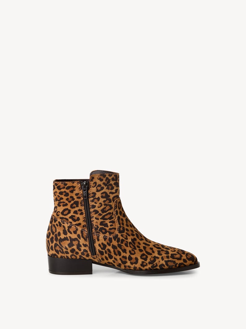 bootie in pelle - marrone 1-25021-45-360 compra tamaris stivaletti online