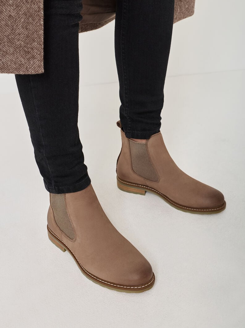 cuoio chelsea boot - beige 1-25056-41-353 compra tamaris stivaletti online