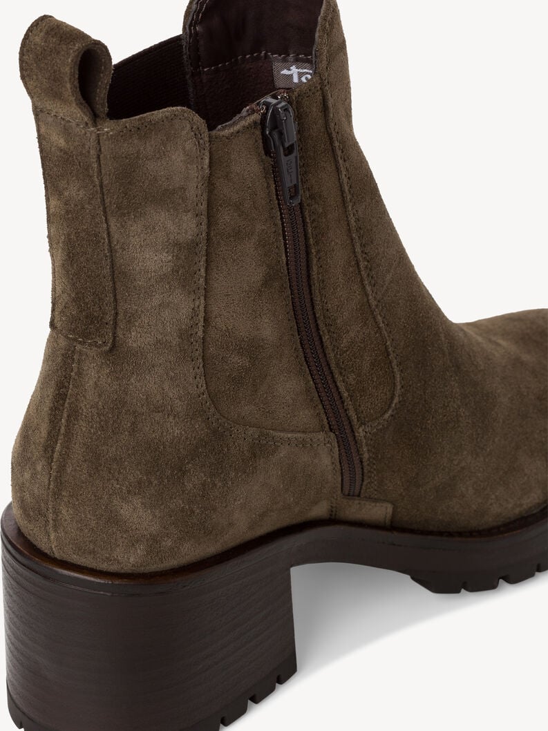cuoio chelsea boot - verde 1-25066-41-722 compra tamaris stivaletti online