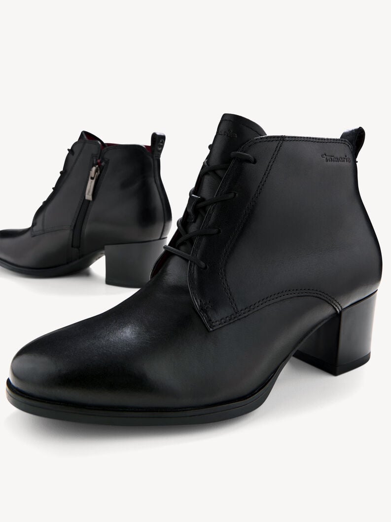 bootie in pelle - nero 1-25131-43-001 compra tamaris stivaletti online