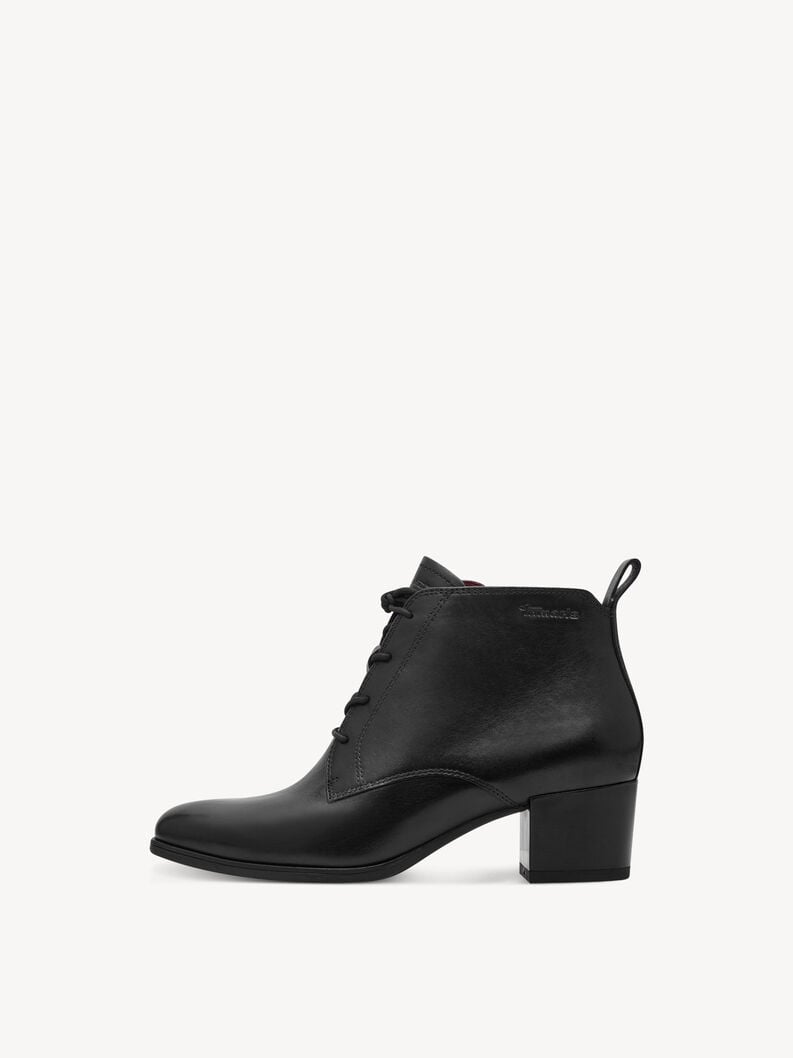 bootie in pelle - nero 1-25131-43-001 compra tamaris stivaletti online