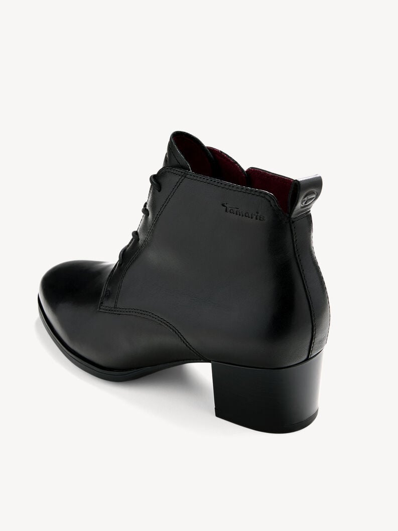 bootie in pelle - nero 1-25131-43-001 compra tamaris stivaletti online