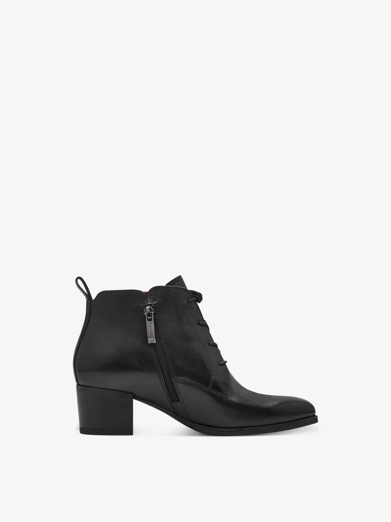 bootie in pelle - nero 1-25131-43-001 compra tamaris stivaletti online