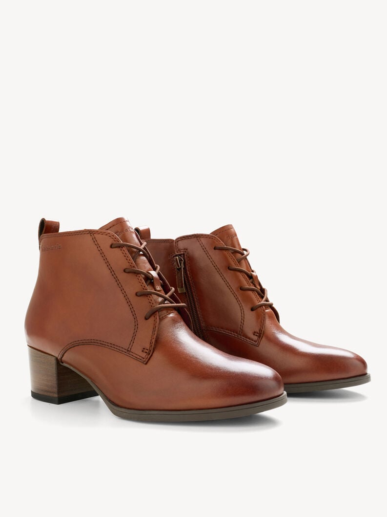 bootie in pelle - marrone 1-25131-43-305 compra tamaris stivaletti online