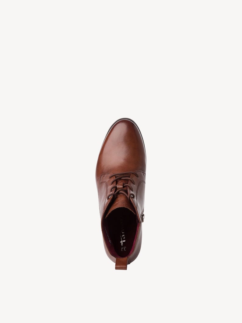 bootie in pelle - marrone 1-25131-43-305 compra tamaris stivaletti online