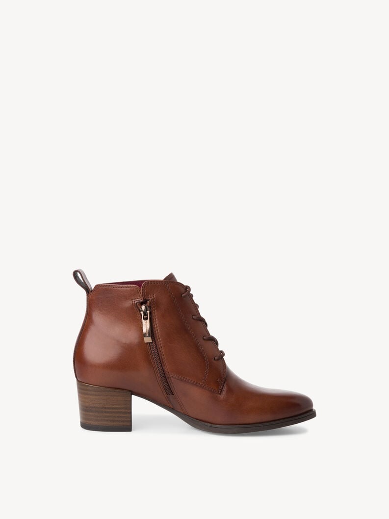 bootie in pelle - marrone 1-25131-43-305 compra tamaris stivaletti online