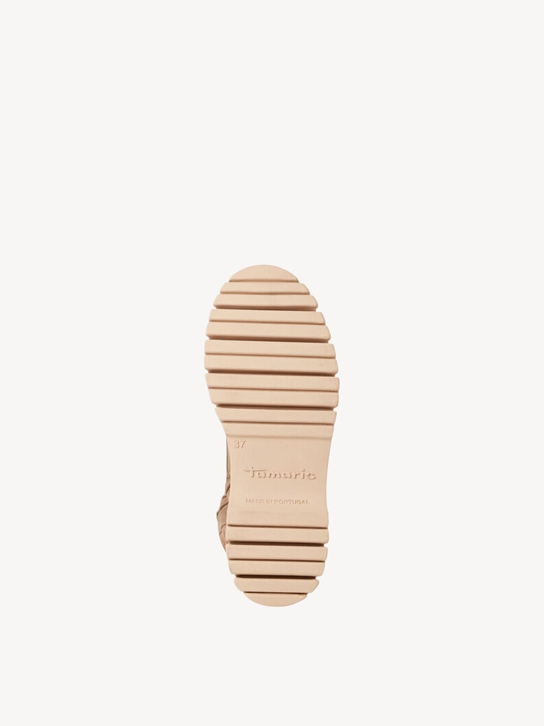 bootie in pelle beige 1-25200-45-341 compra tamaris stivaletti online