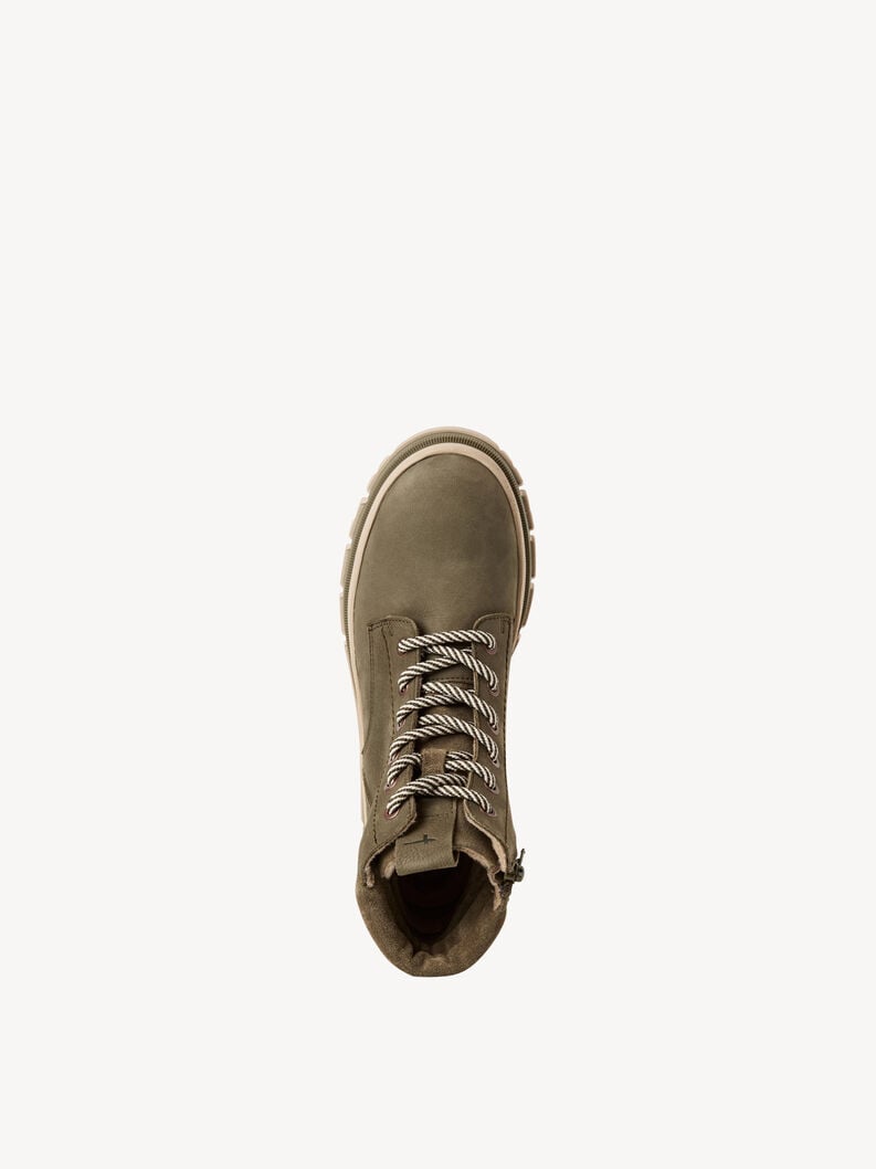 bootie in pelle - verde 1-25200-45-722 compra tamaris stivaletti online