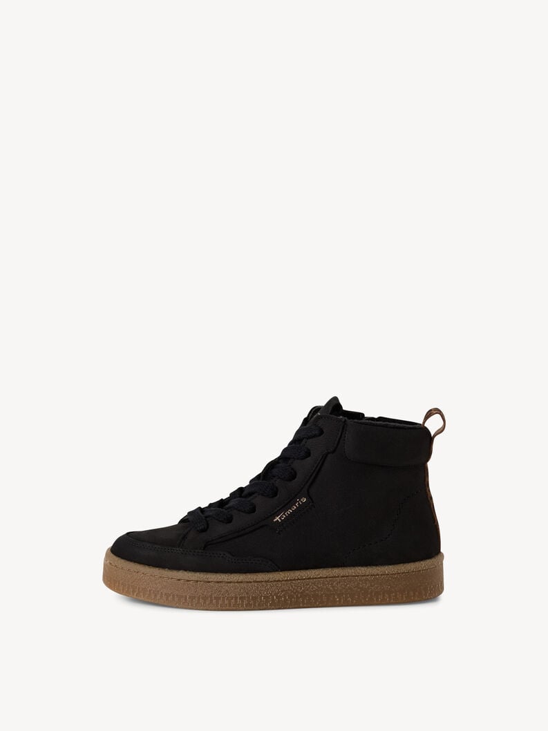 bootie in pelle - nero 1-25203-45-001 compra tamaris stivaletti online
