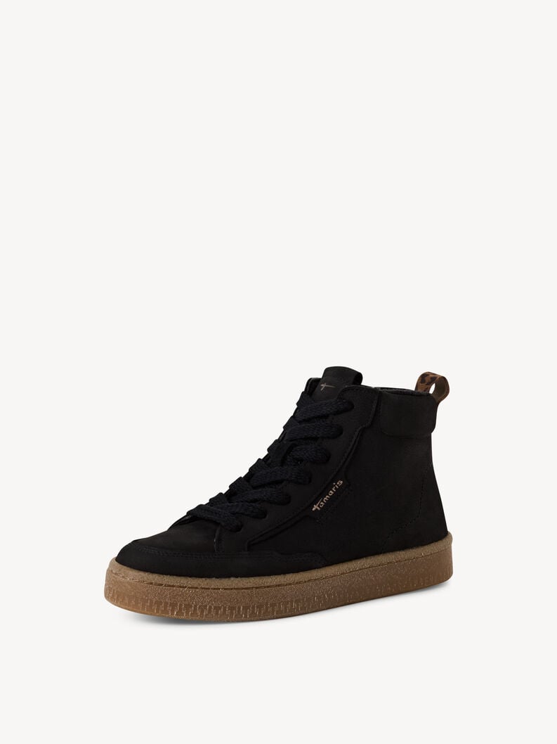 bootie in pelle - nero 1-25203-45-001 compra tamaris stivaletti online
