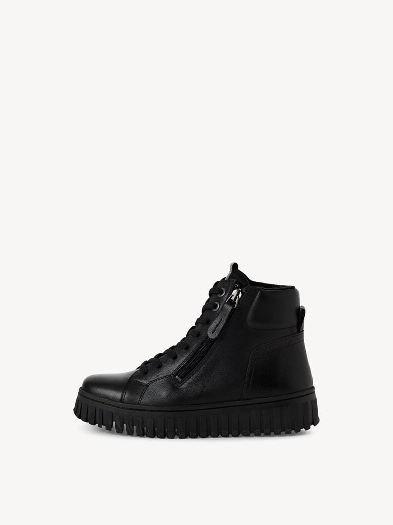 bootie in pelle - nero 1-25206-43-003 compra tamaris stivaletti online