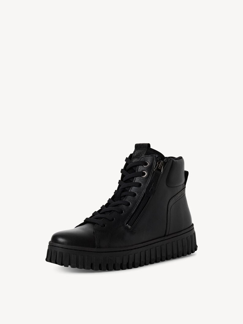 bootie in pelle - nero 1-25206-43-003 compra tamaris stivaletti online
