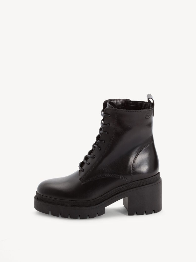 bootie in pelle - nero 1-25275-45-001 compra tamaris stivaletti online