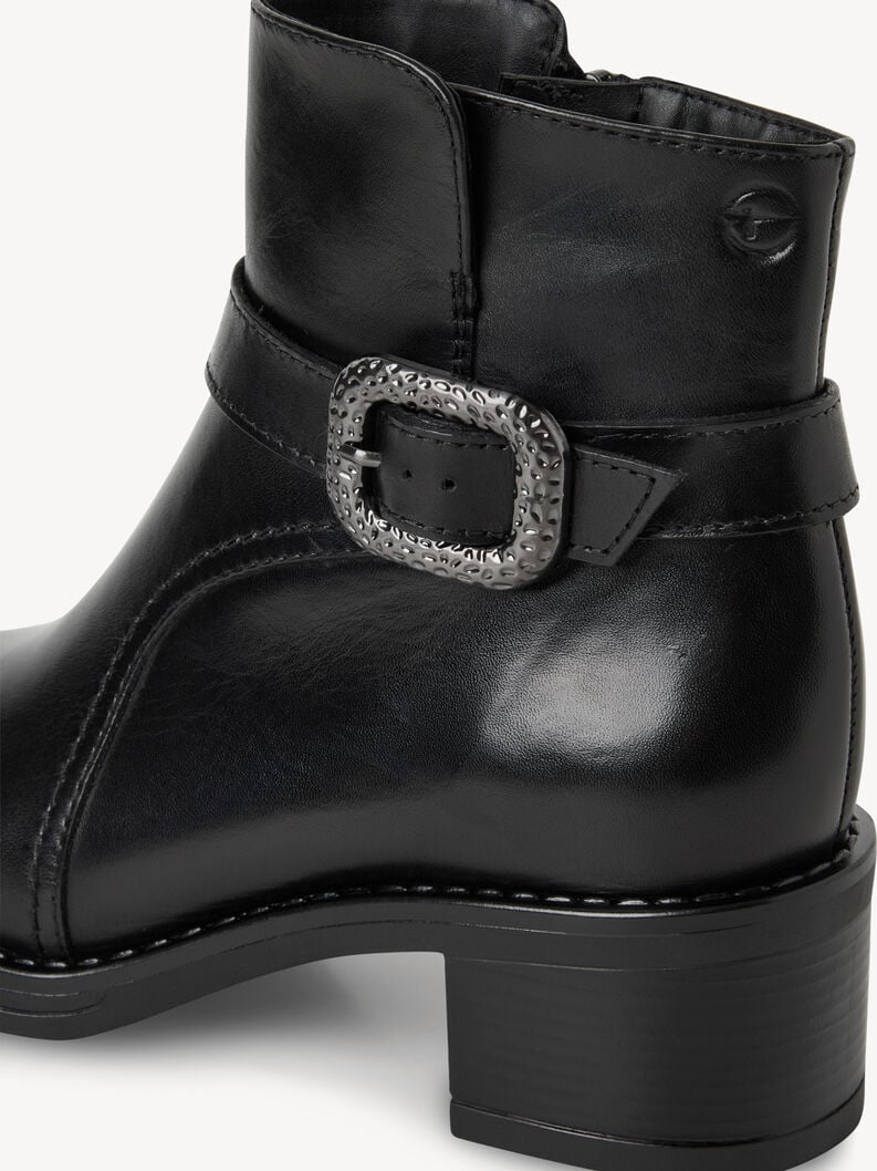 bootie in pelle - nero 1-25304-45-003 compra tamaris stivaletti online