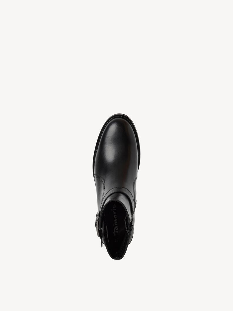 bootie in pelle - nero 1-25304-45-003 compra tamaris stivaletti online