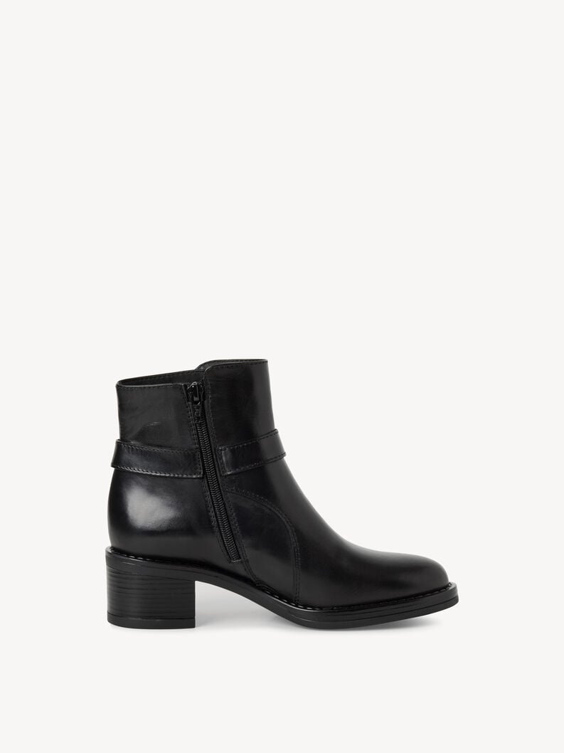 bootie in pelle - nero 1-25304-45-003 compra tamaris stivaletti online