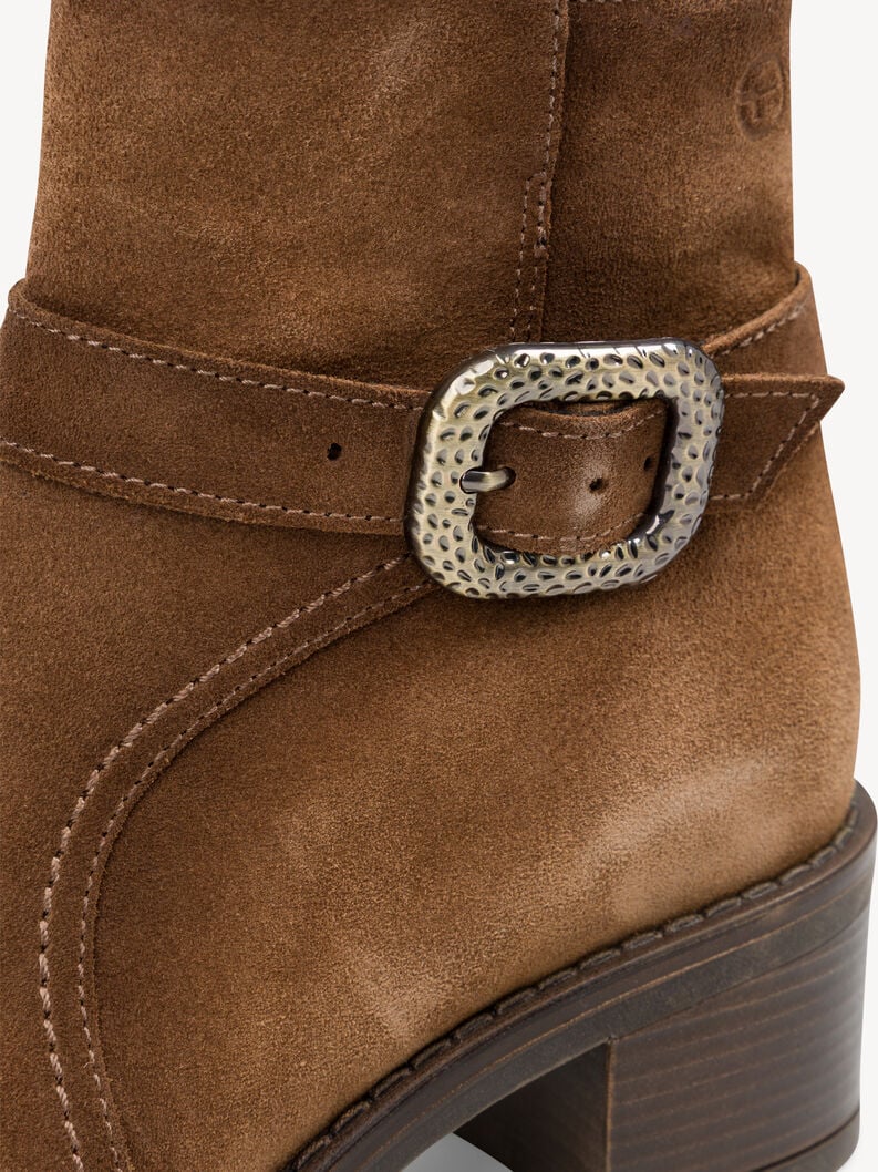 bootie in pelle - marrone 1-25304-45-300 compra tamaris stivaletti online
