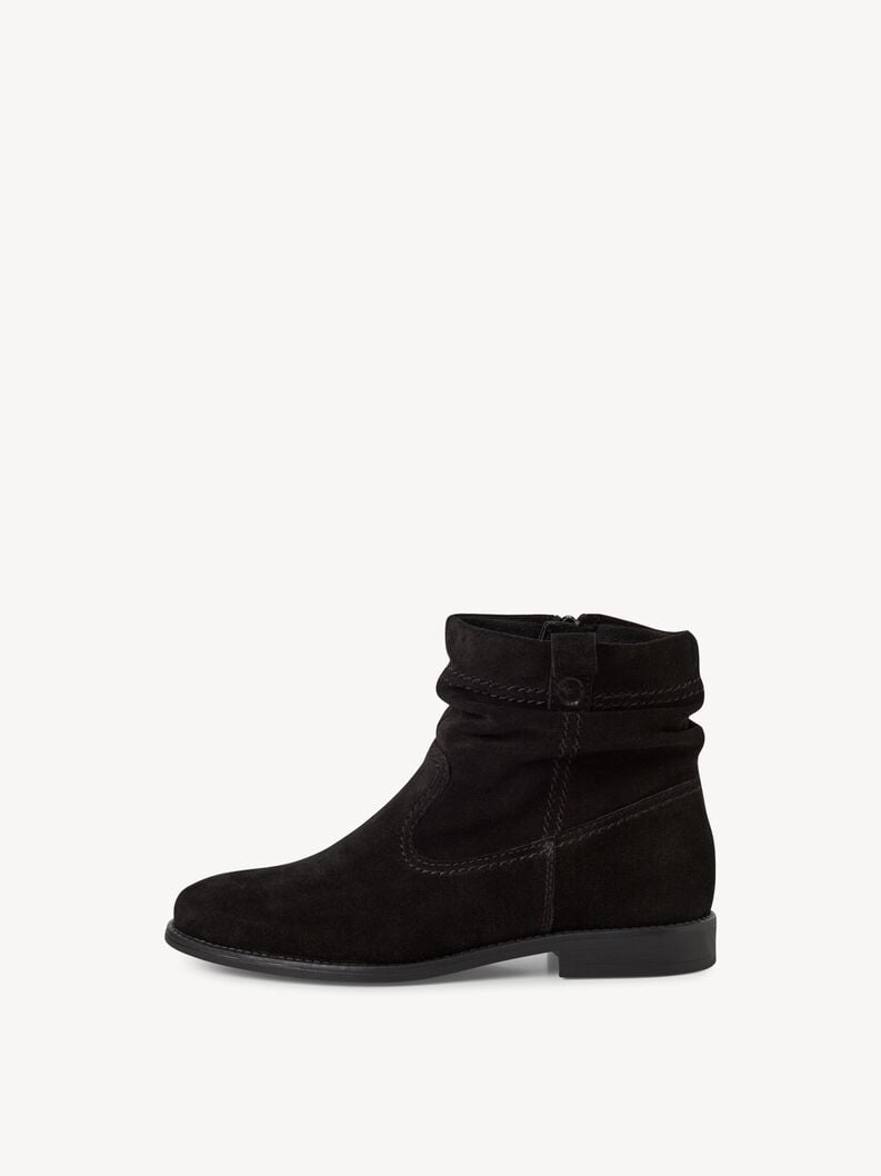 bootie in pelle - nero 1-25305-45-001 compra tamaris stivaletti online