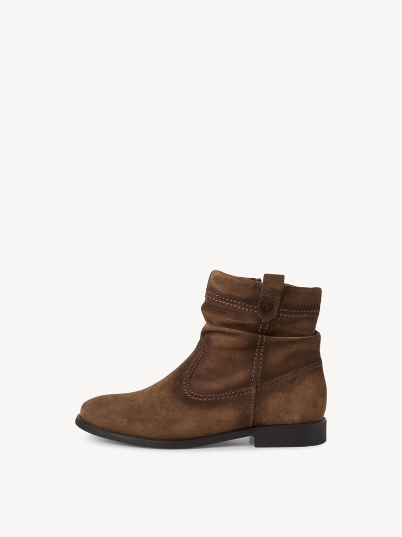 bootie in pelle - marrone 1-25305-45-300 compra tamaris stivaletti online