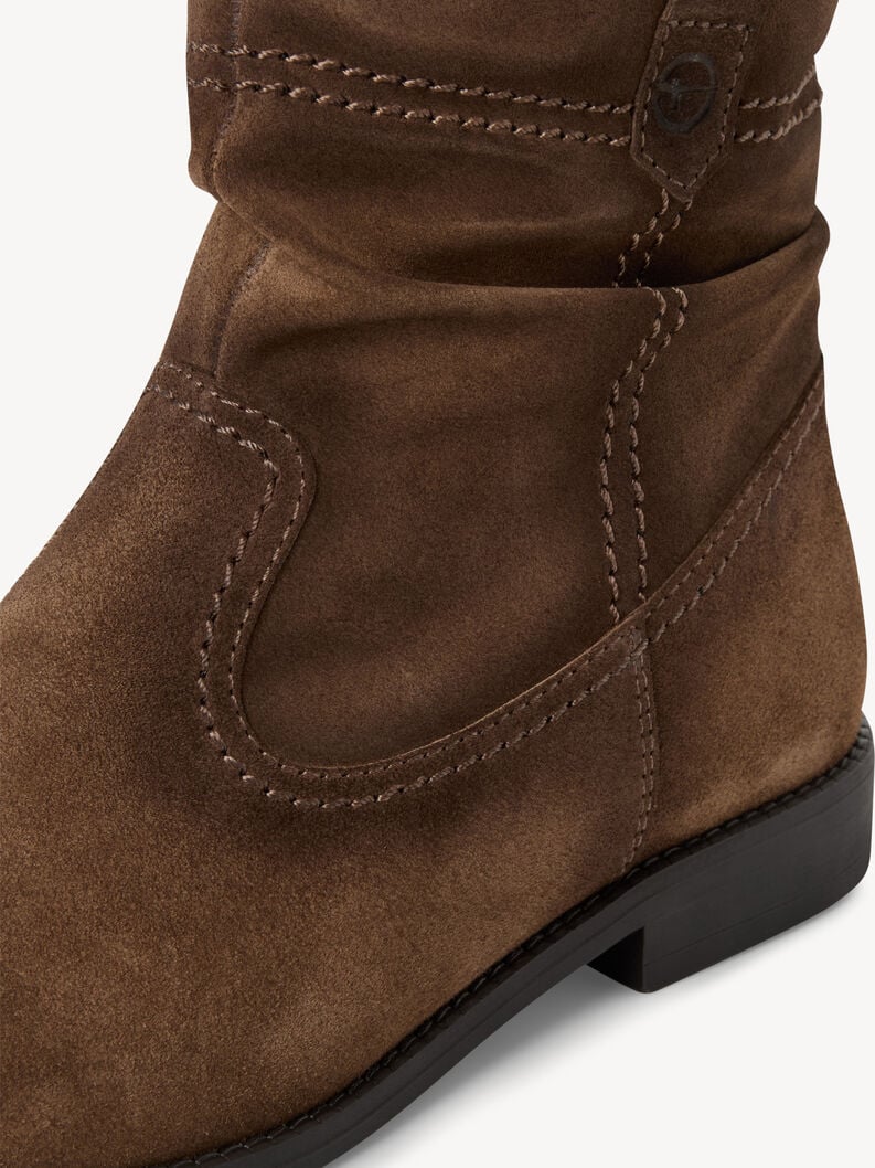 bootie in pelle - marrone 1-25305-45-300 compra tamaris stivaletti online