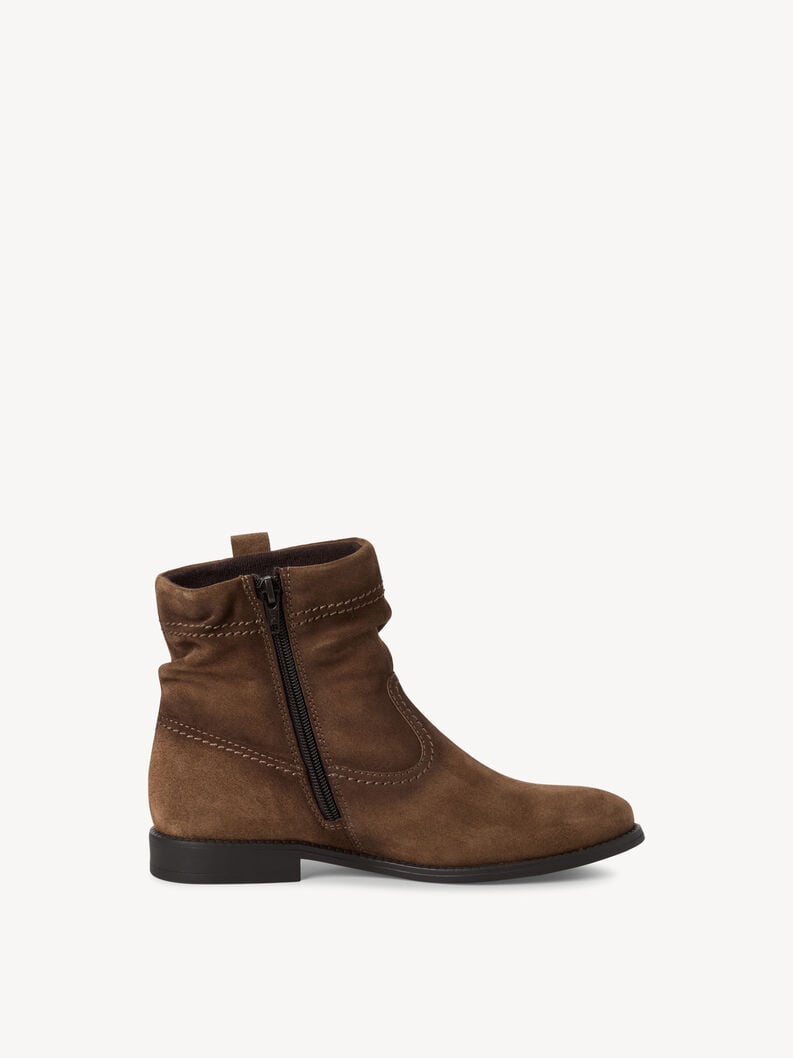 bootie in pelle - marrone 1-25305-45-300 compra tamaris stivaletti online