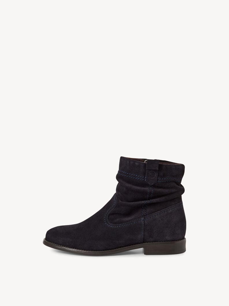 bootie in pelle - blu 1-25305-45-805 compra tamaris stivaletti online