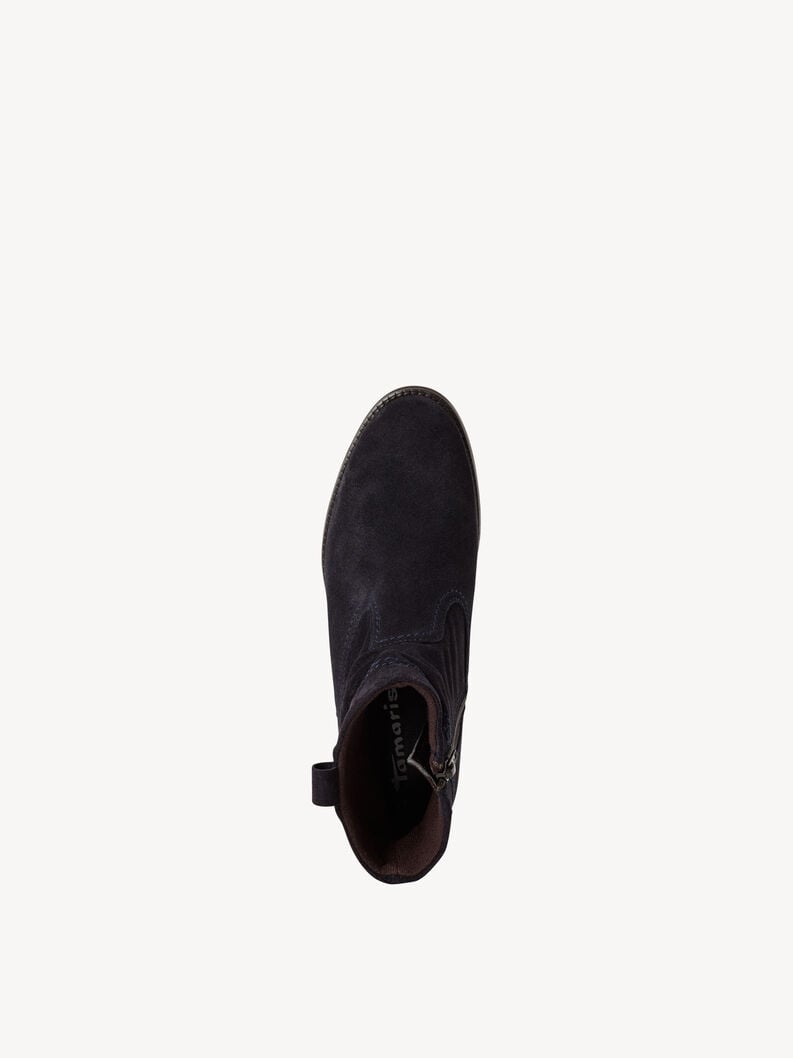 bootie in pelle - blu 1-25305-45-805 compra tamaris stivaletti online