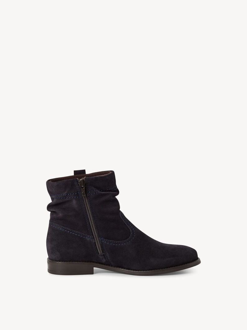 bootie in pelle - blu 1-25305-45-805 compra tamaris stivaletti online