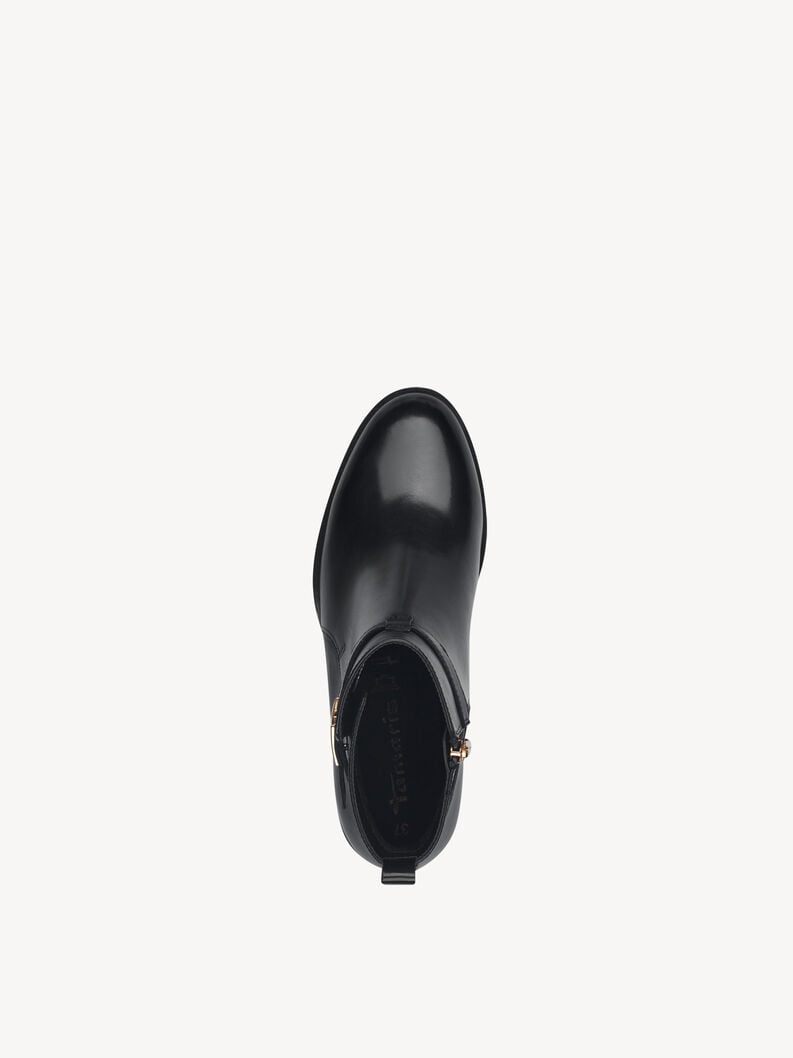 bootie in pelle - nero 1-25321-43-001 compra tamaris stivaletti online