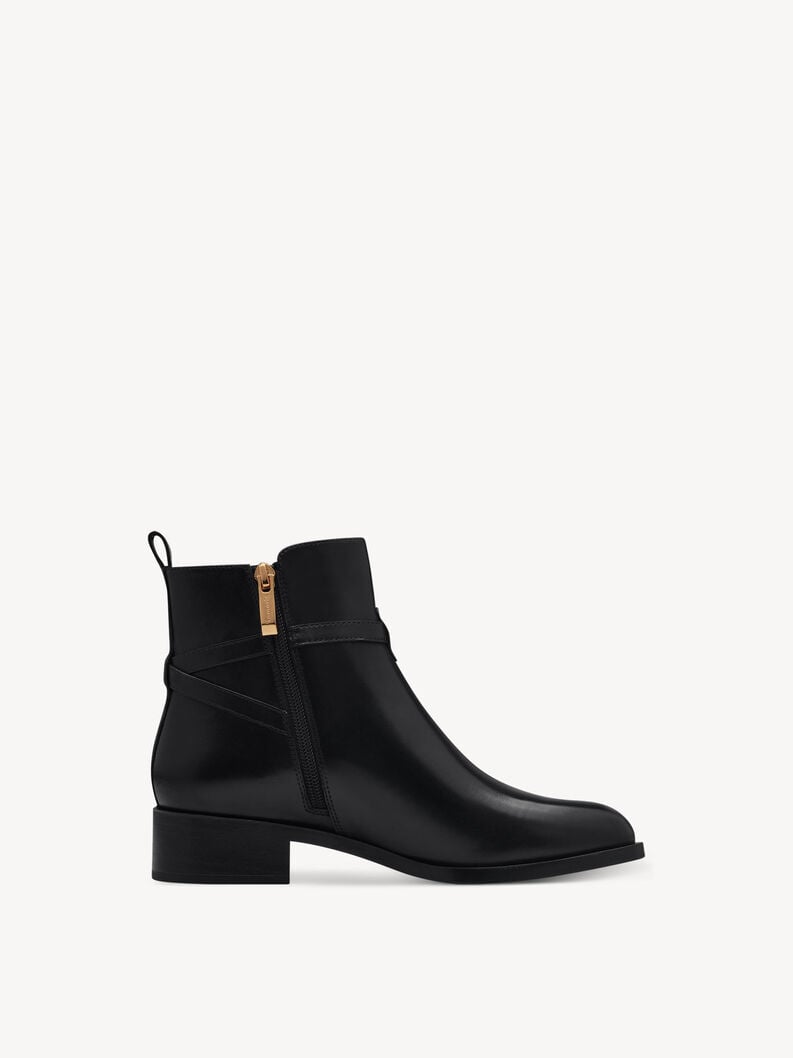 bootie in pelle - nero 1-25321-43-001 compra tamaris stivaletti online