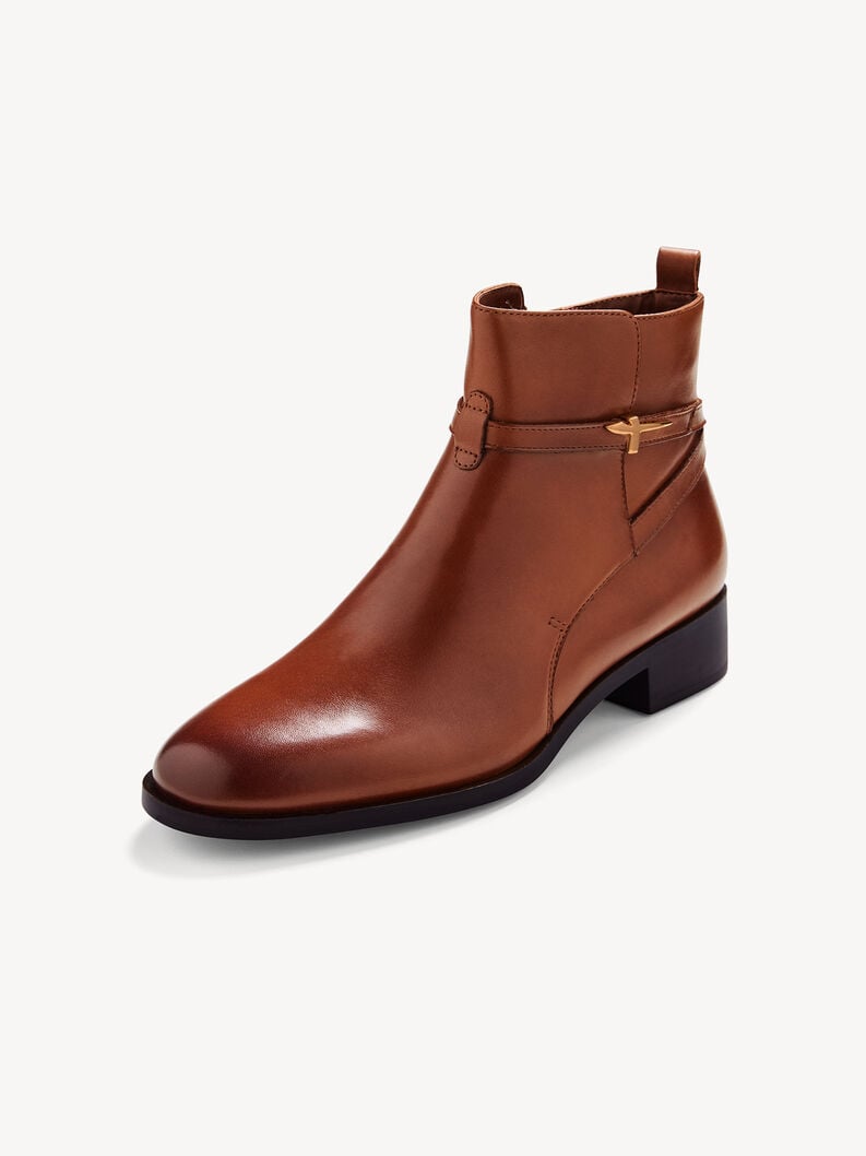 bootie in pelle - marrone 1-25321-43-305 compra tamaris stivaletti online