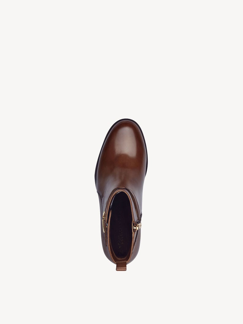 bootie in pelle - marrone 1-25321-43-305 compra tamaris stivaletti online