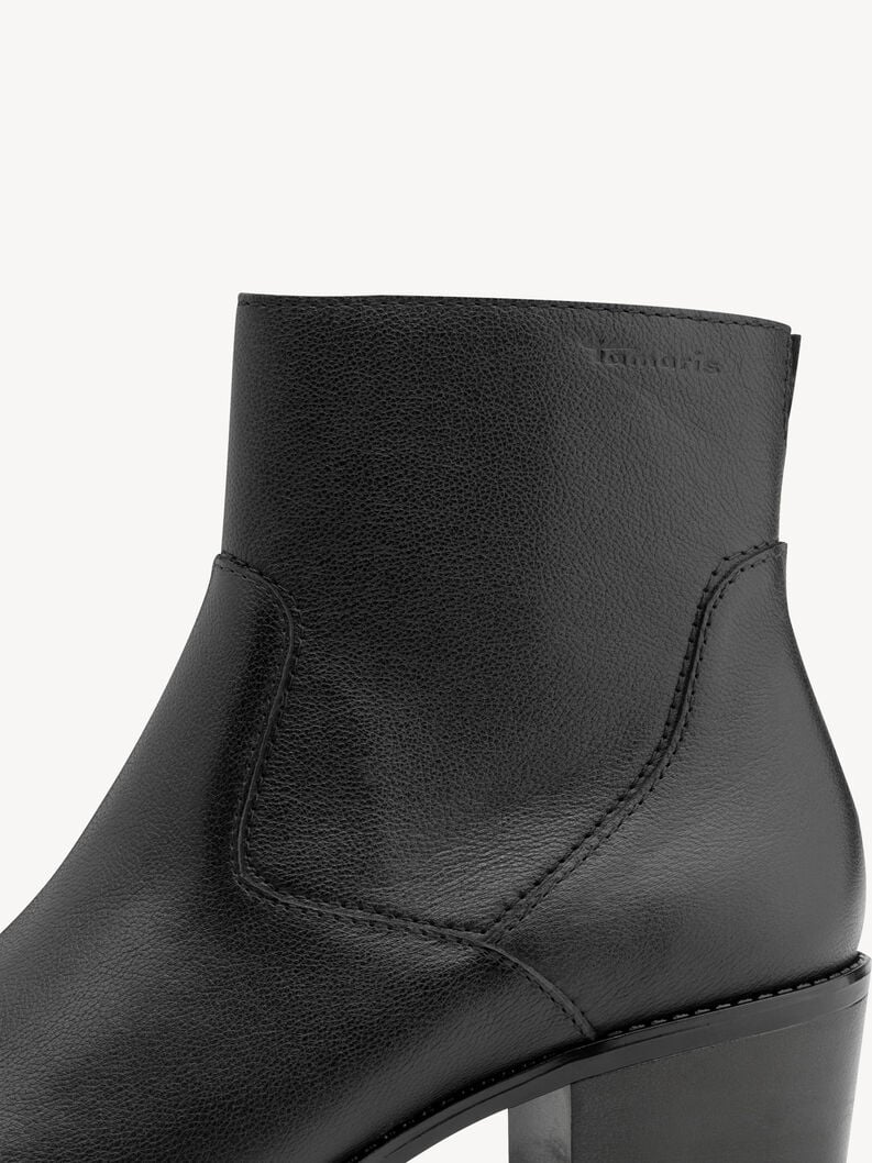 bootie in pelle - nero 1-25329-45-003 compra tamaris stivaletti online