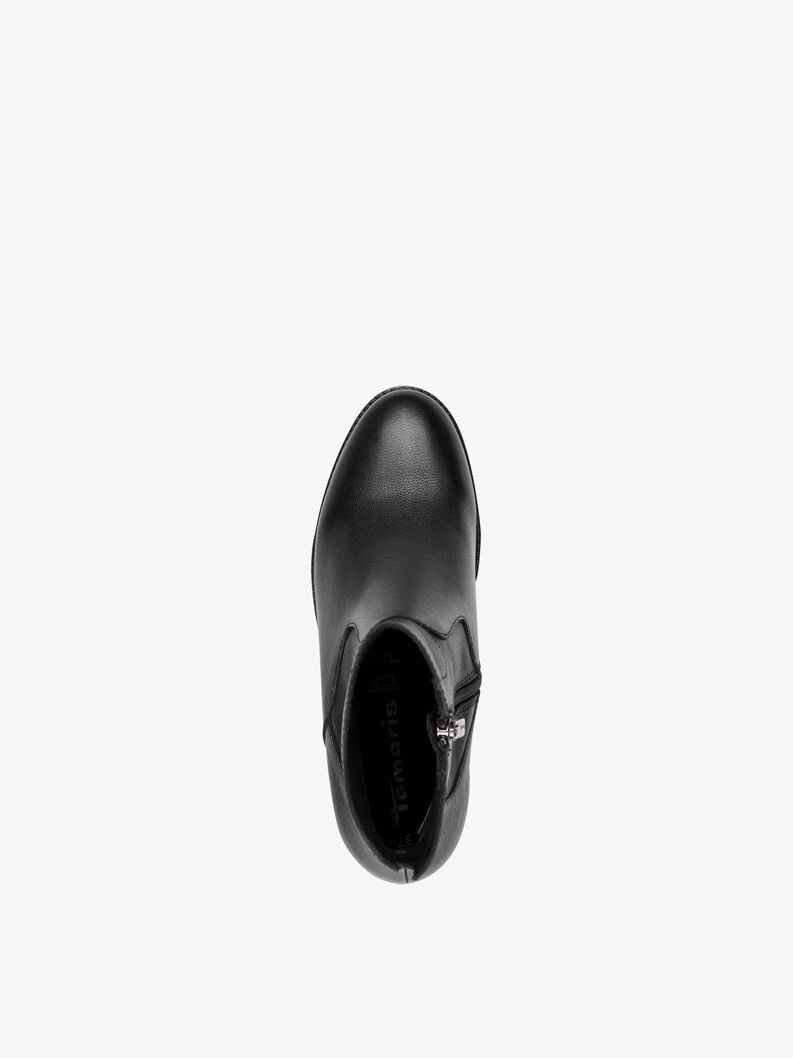 bootie in pelle - nero 1-25329-45-003 compra tamaris stivaletti online