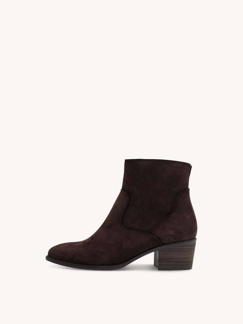 bootie in pelle - marrone 1-25329-45-304 compra tamaris stivaletti online
