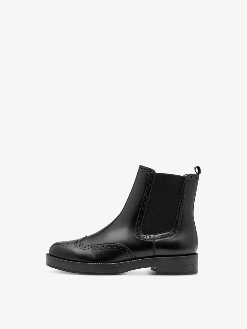 bootie in pelle - nero 1-25338-45-001 compra tamaris stivaletti online