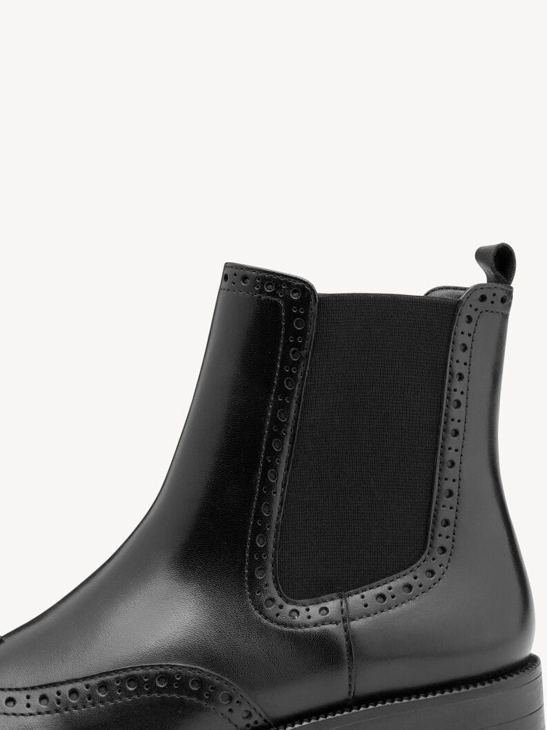bootie in pelle - nero 1-25338-45-001 compra tamaris stivaletti online